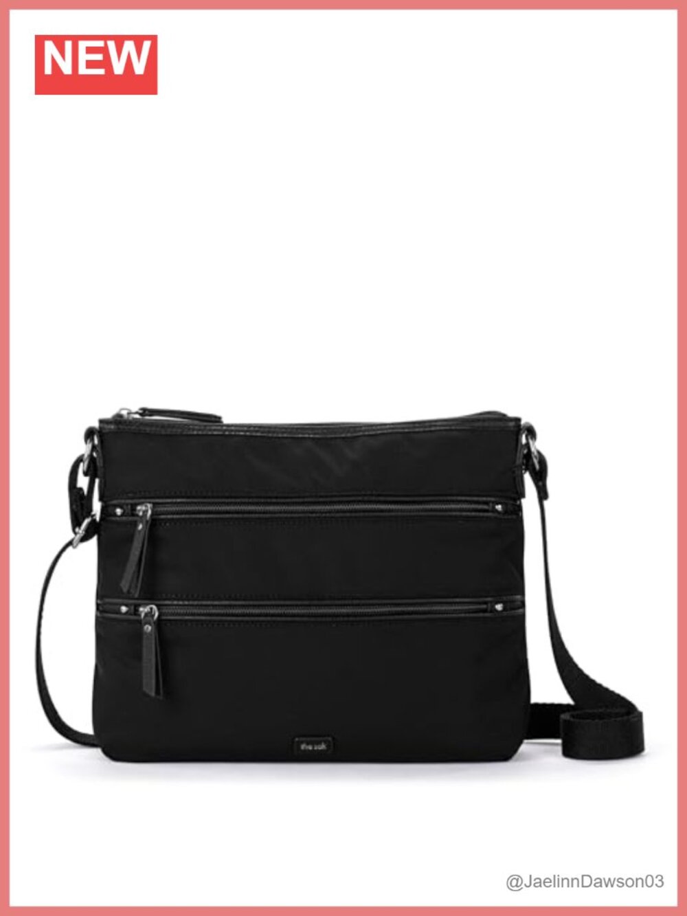 Eco Twill Crossbody Purse with Adjustable Strap, Travel Handbag